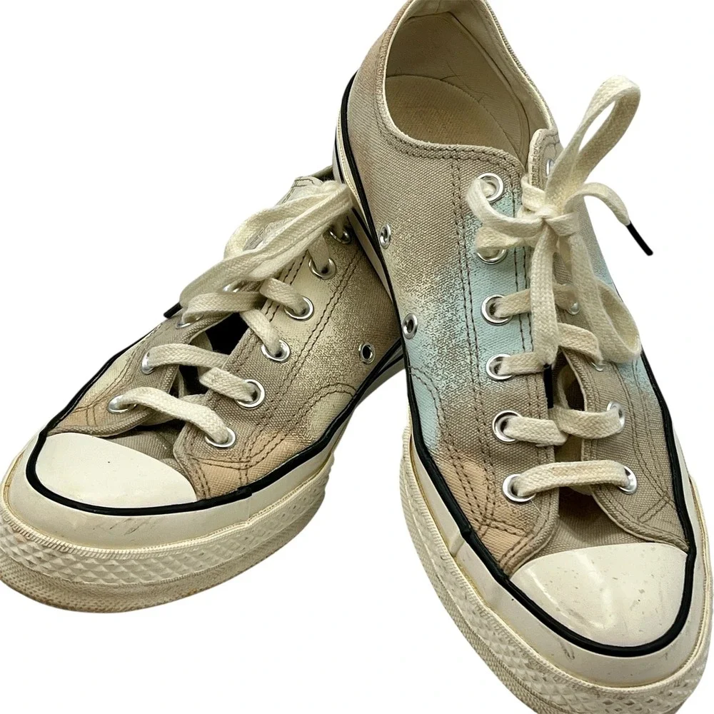 Rare Converse Chuck Taylor 70 Low Ox Spray Paint Beach Stone Wms Sz 9.5 Mens 7.5